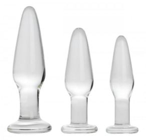 Prism Dosha 3 Piece Glass Anal Plug Kit